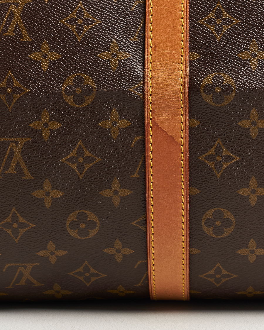 Homme | Louis Vuitton Pre-Owned Keepall 55 Bag Monogram | Louis Vuitton Pre-Owned | Keepall 55 Bag Monogram