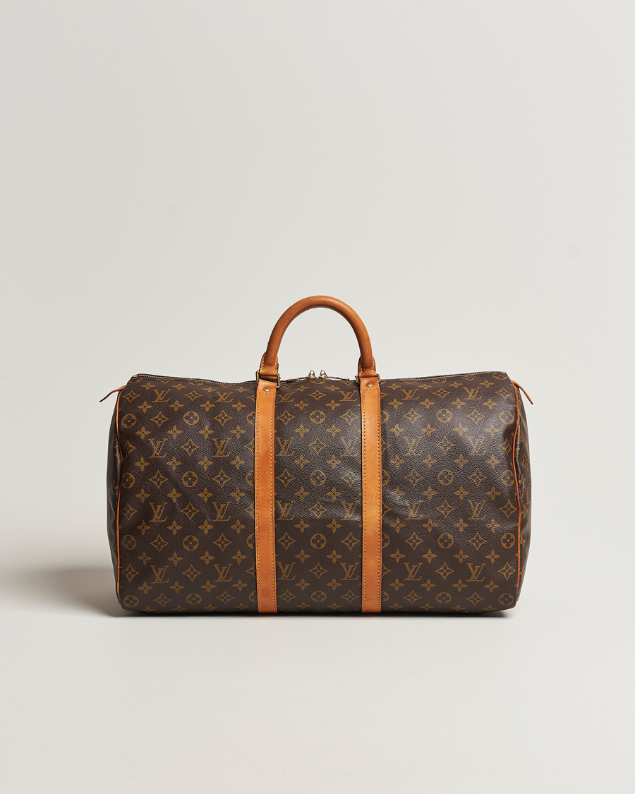 Homme | Louis Vuitton Pre-Owned Keepall 50 Bag Monogram | Louis Vuitton Pre-Owned | Keepall 50 Bag Monogram