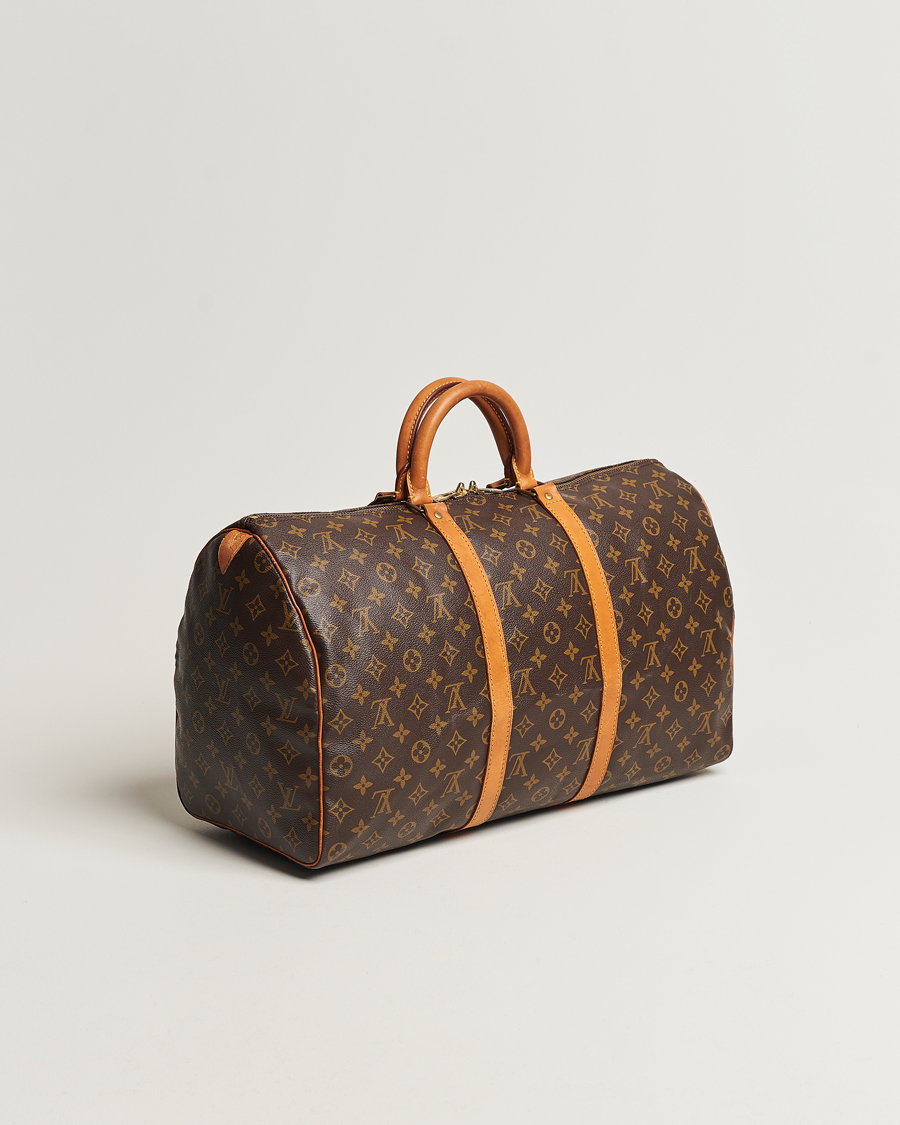 Homme | Louis Vuitton Pre-Owned Keepall 50 Bag Monogram | Louis Vuitton Pre-Owned | Keepall 50 Bag Monogram