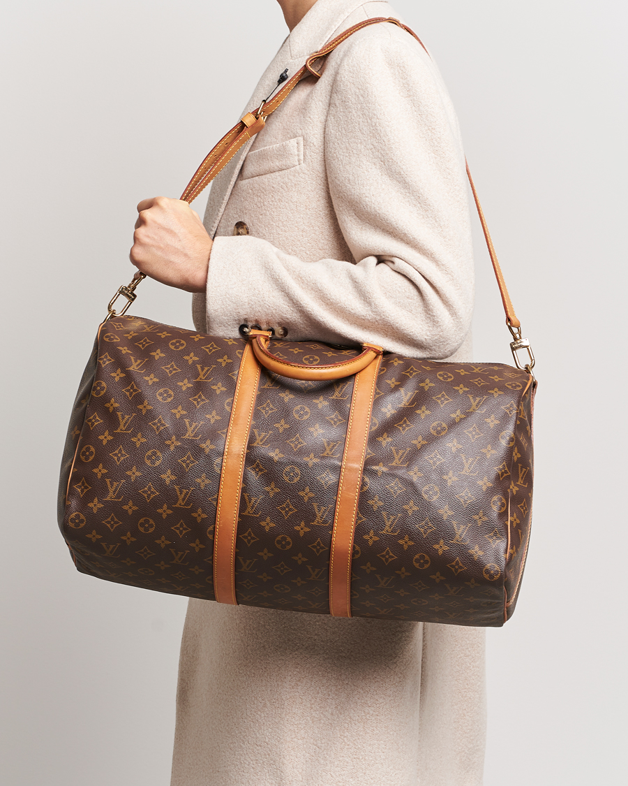Homme | Louis Vuitton Pre-Owned Keepall Bandoulière 50 Monogram | Louis Vuitton Pre-Owned | Keepall Bandoulière 50 Monogram