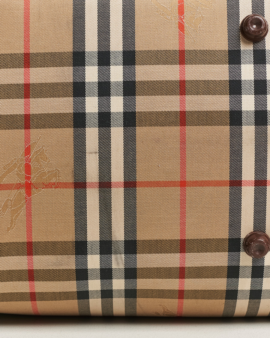 Homme | Burberry Pre-Owned Duffle Bag Haymarket Check | Burberry Pre-Owned | Duffle Bag Haymarket Check