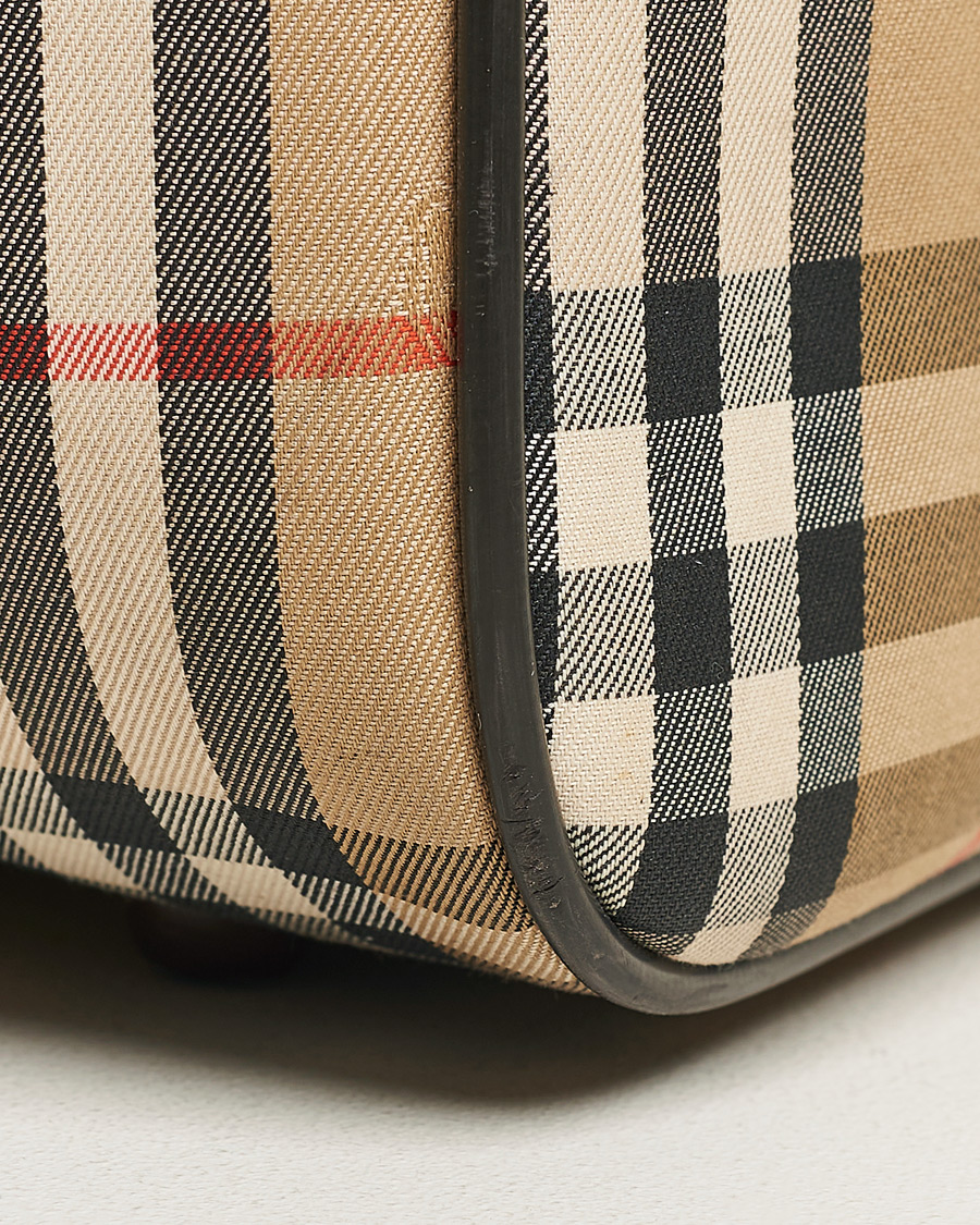 Homme | Burberry Pre-Owned Duffle Bag Haymarket Check | Burberry Pre-Owned | Duffle Bag Haymarket Check