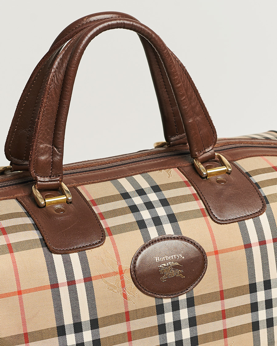 Homme | Burberry Pre-Owned Duffle Bag Haymarket Check | Burberry Pre-Owned | Duffle Bag Haymarket Check