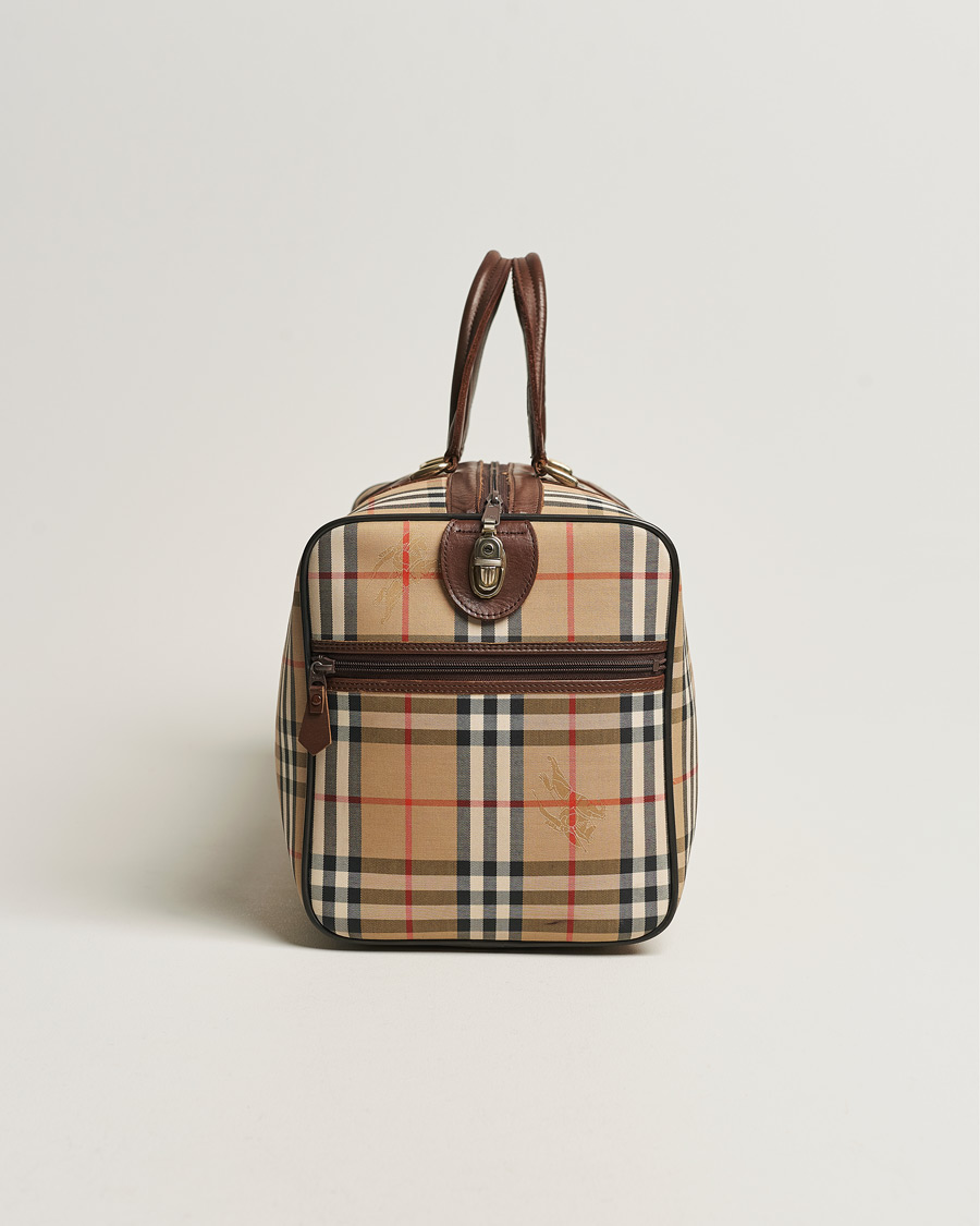 Homme | Burberry Pre-Owned Duffle Bag Haymarket Check | Burberry Pre-Owned | Duffle Bag Haymarket Check