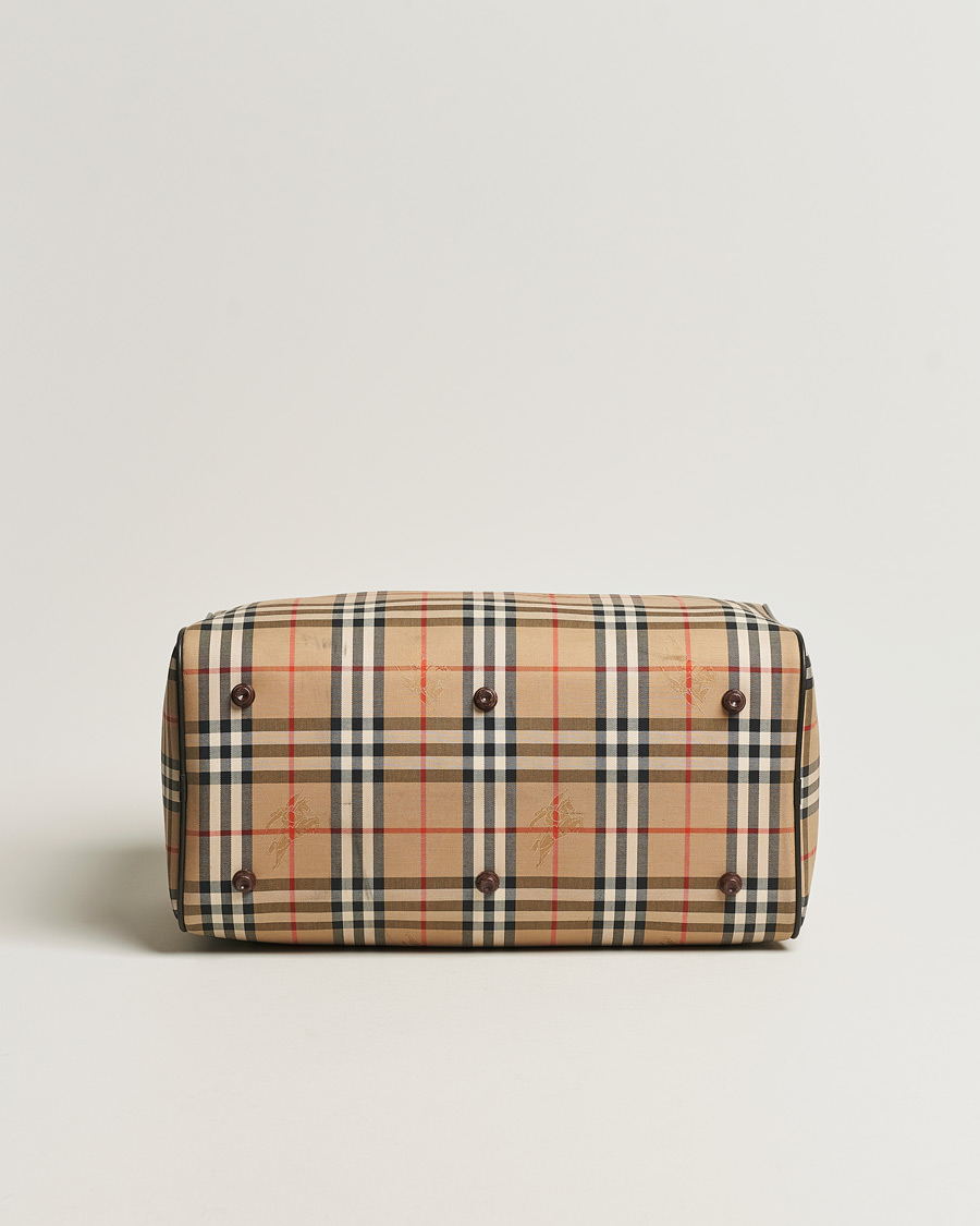 Homme | Burberry Pre-Owned Duffle Bag Haymarket Check | Burberry Pre-Owned | Duffle Bag Haymarket Check