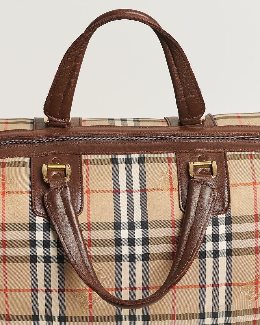 Homme | Burberry Pre-Owned Duffle Bag Haymarket Check | Burberry Pre-Owned | Duffle Bag Haymarket Check