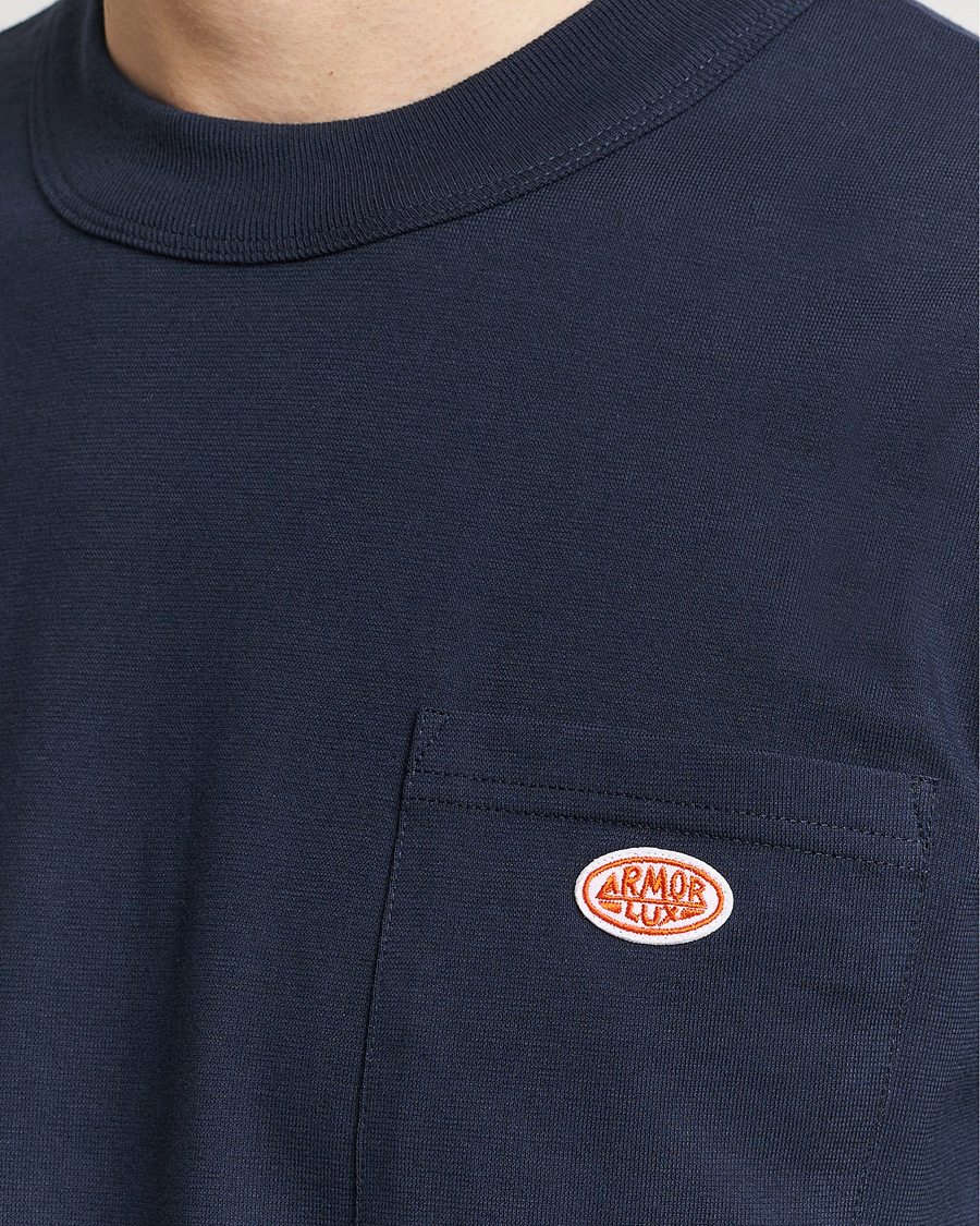 Homme | T-shirts | Armor-lux | Callac Pocket T-Shirt Navy