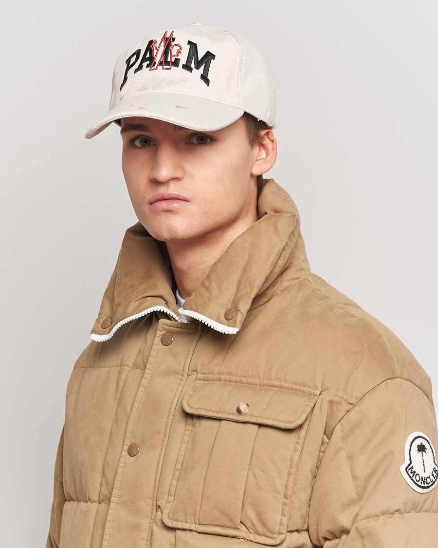 Homme | Moncler Genius Lettering Baseball Cap Off White | Moncler Genius | Lettering Baseball Cap Off White