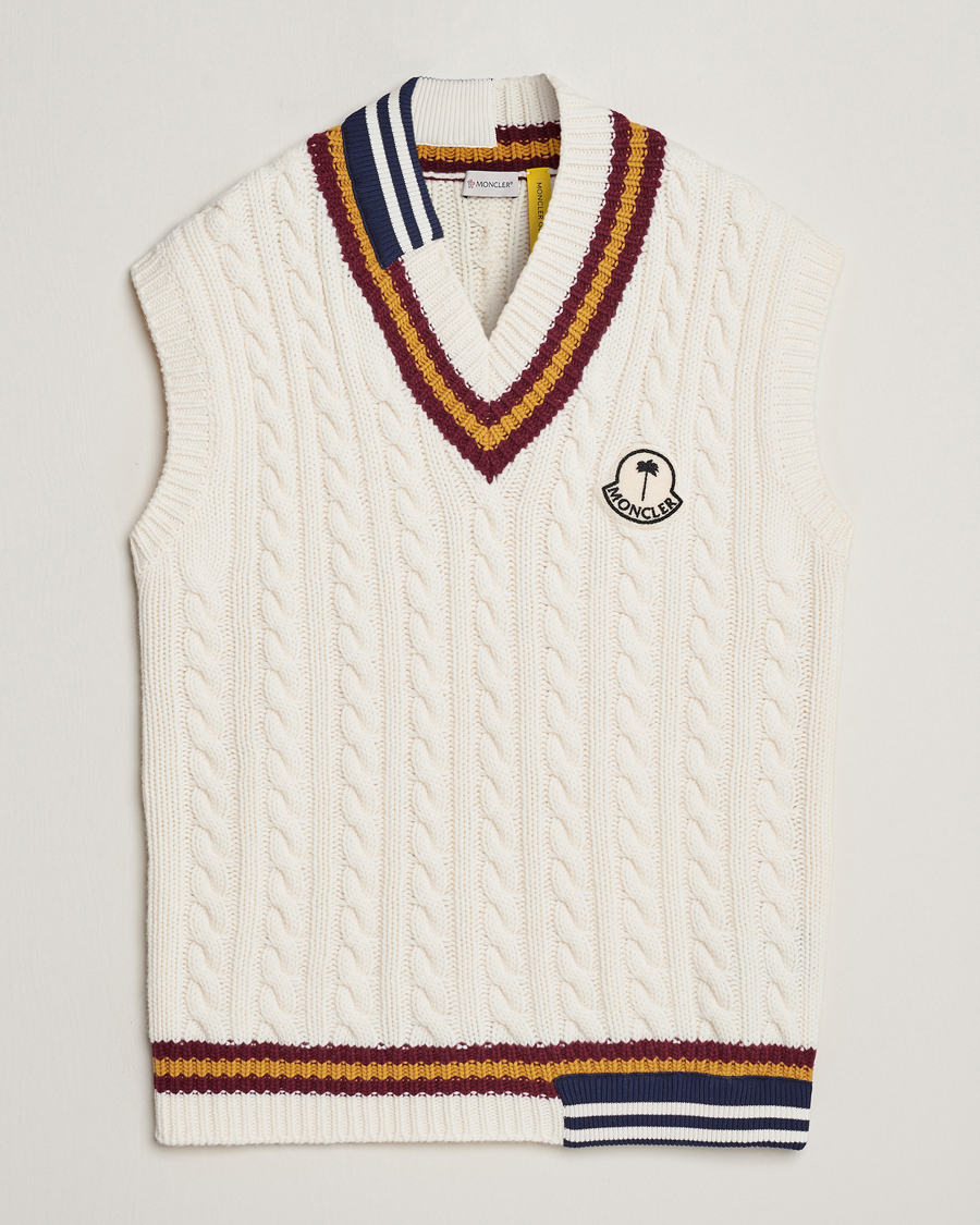 Homme | Pulls Et Tricots | Moncler Genius | Patchwork Crickett Vest Off White