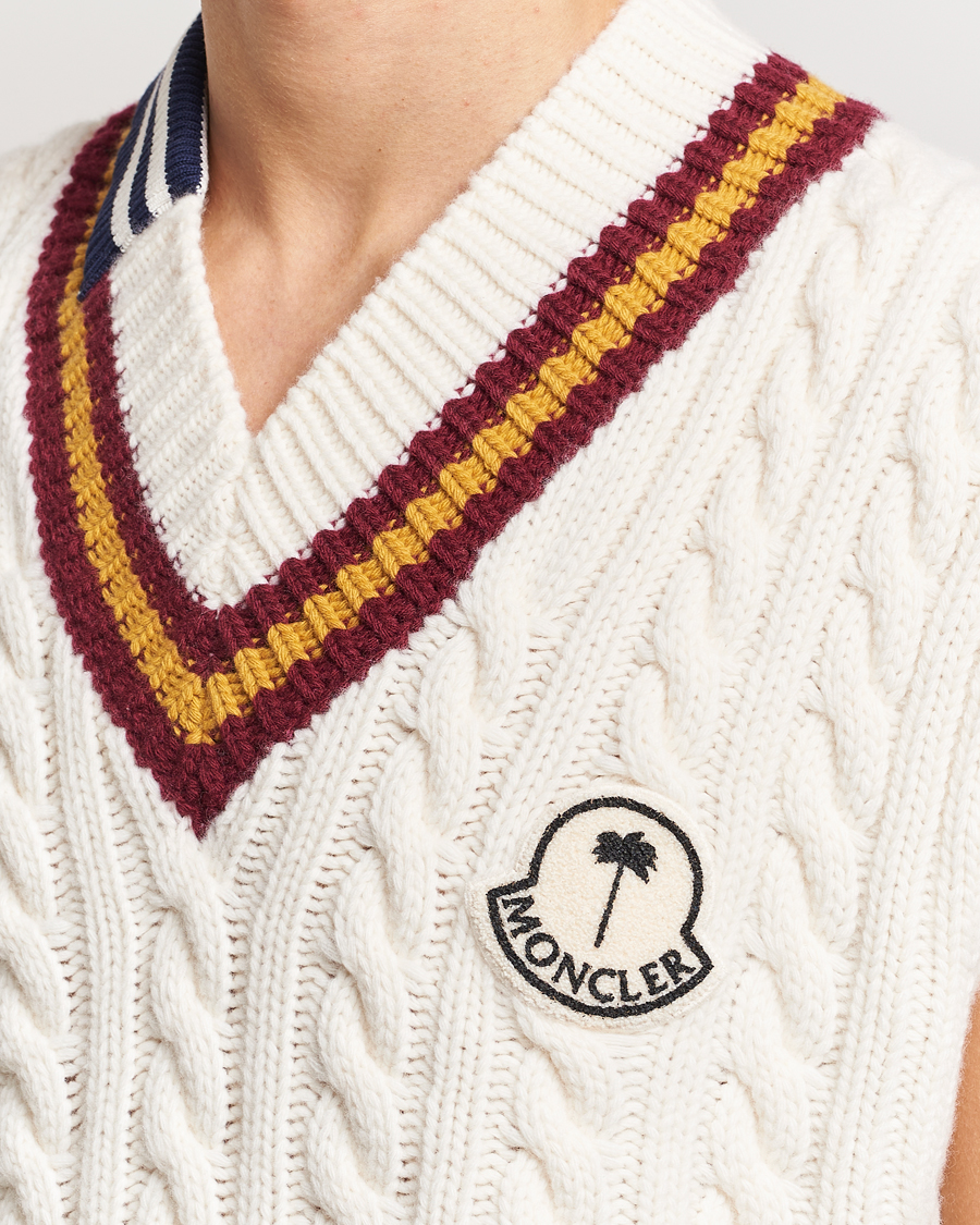 Homme | Pulls Et Tricots | Moncler Genius | Patchwork Crickett Vest Off White