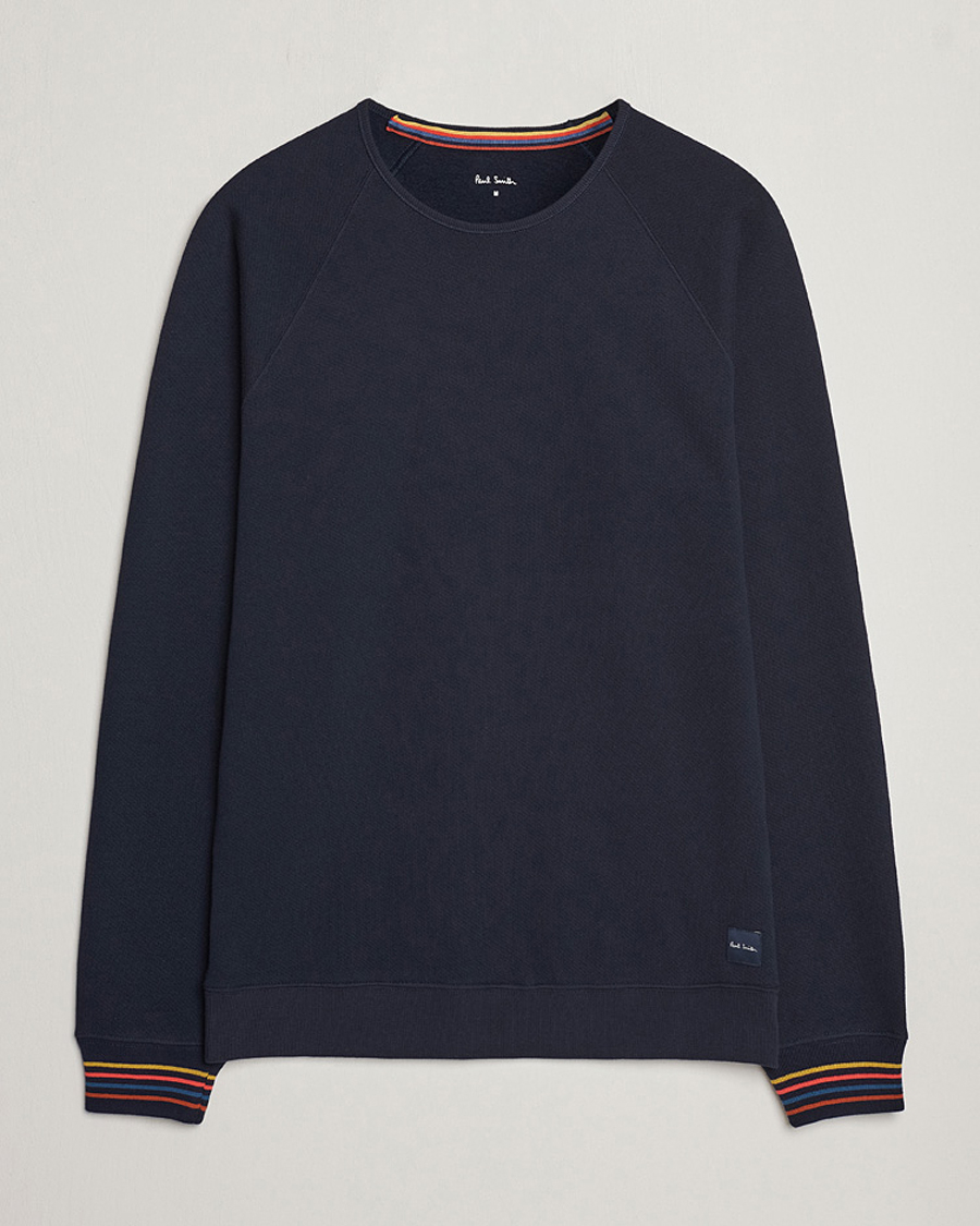 Homme | Pulls Et Tricots | Paul Smith | Artist Rib Crew Neck Sweatshirt Navy