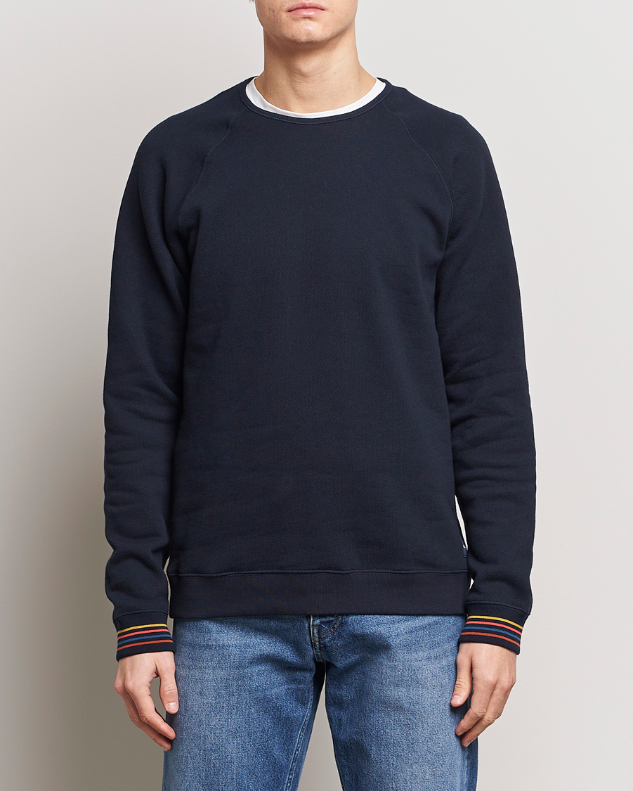 Homme | Pulls Et Tricots | Paul Smith | Artist Rib Crew Neck Sweatshirt Navy