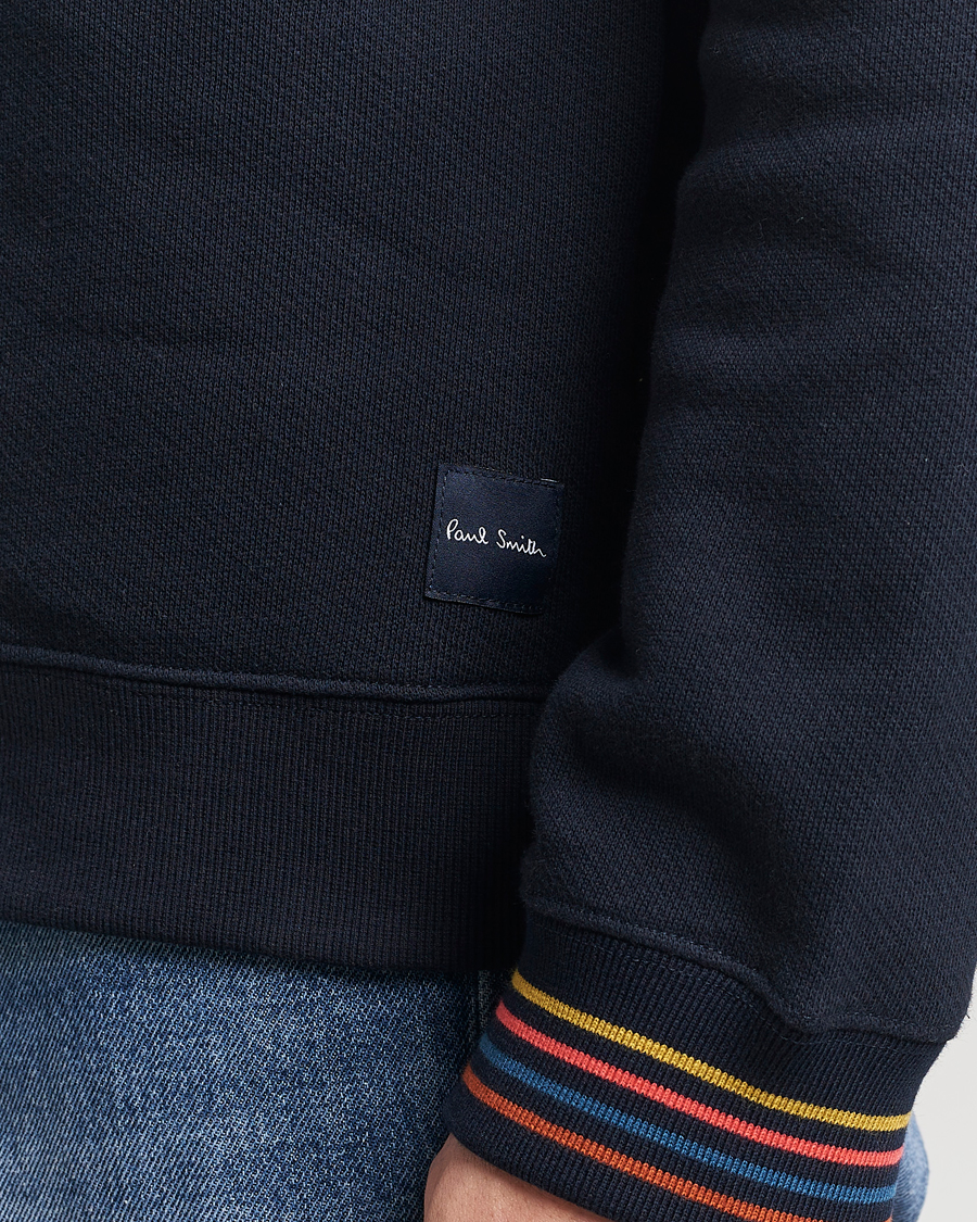 Homme | Pulls Et Tricots | Paul Smith | Artist Rib Crew Neck Sweatshirt Navy