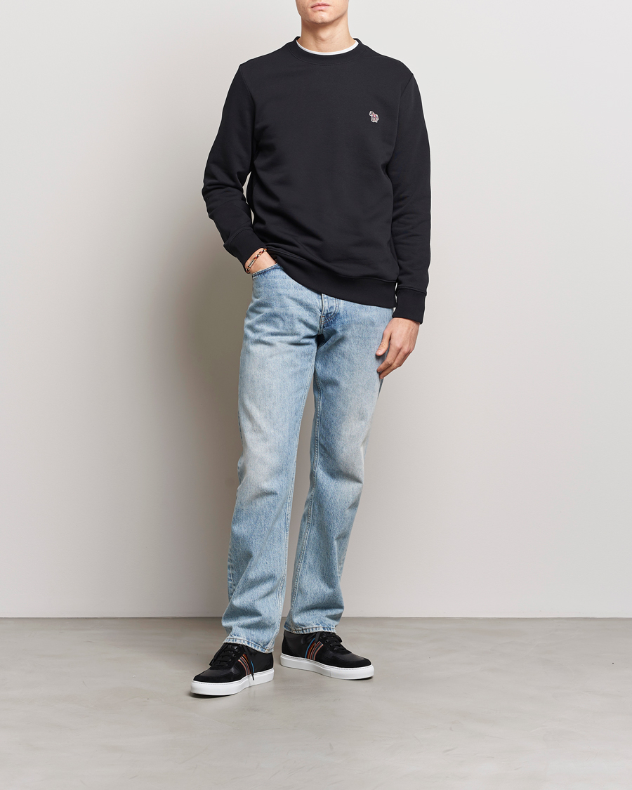 Homme | Pulls Et Tricots | PS Paul Smith | Zebra Organic Cotton Sweatshirt Black