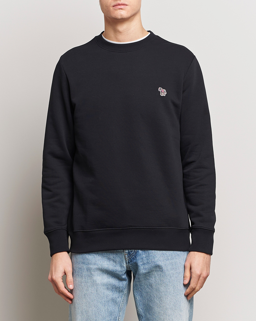 Homme | Pulls Et Tricots | PS Paul Smith | Zebra Organic Cotton Sweatshirt Black