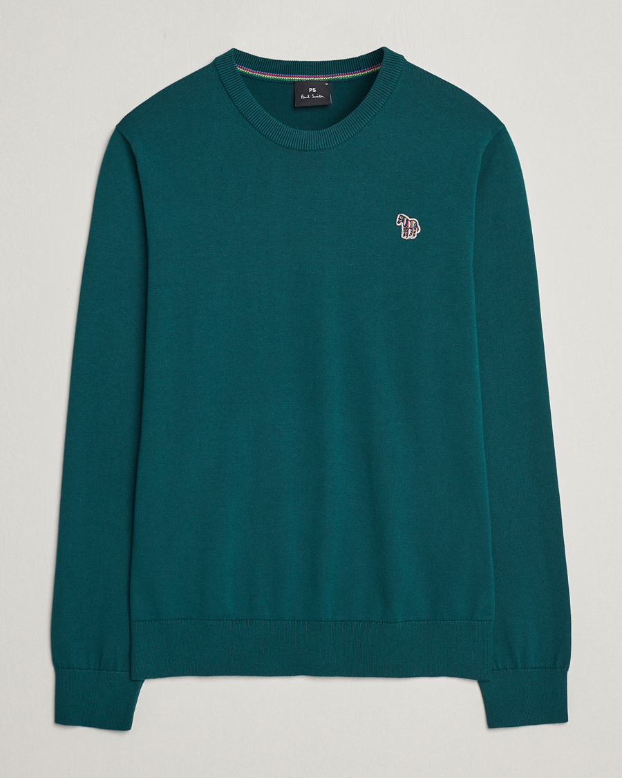 Homme | Pulls Et Tricots | PS Paul Smith | Zebra Cotton Knitted Sweater Dark Green
