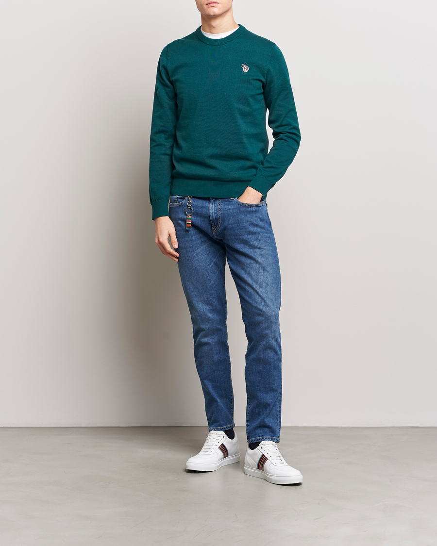 Homme | Pulls Et Tricots | PS Paul Smith | Zebra Cotton Knitted Sweater Dark Green