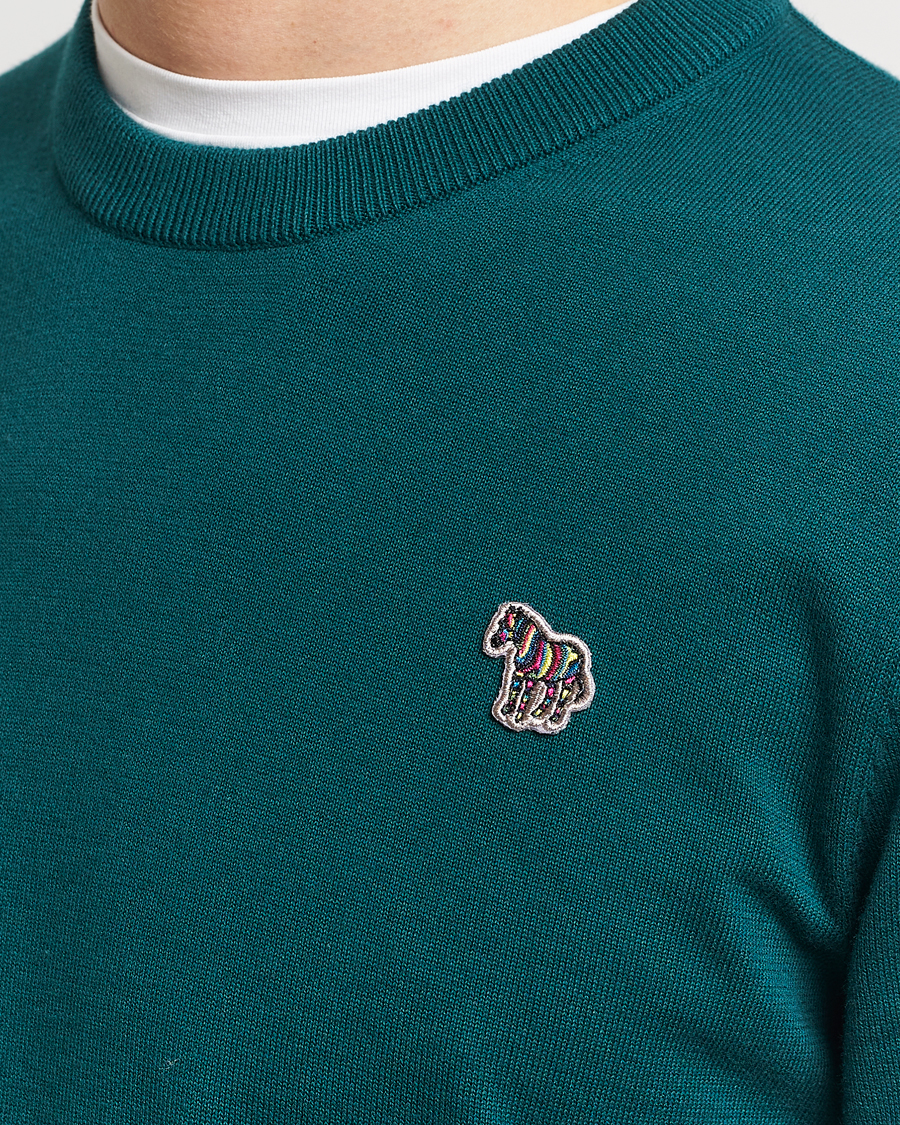 Homme | Pulls Et Tricots | PS Paul Smith | Zebra Cotton Knitted Sweater Dark Green