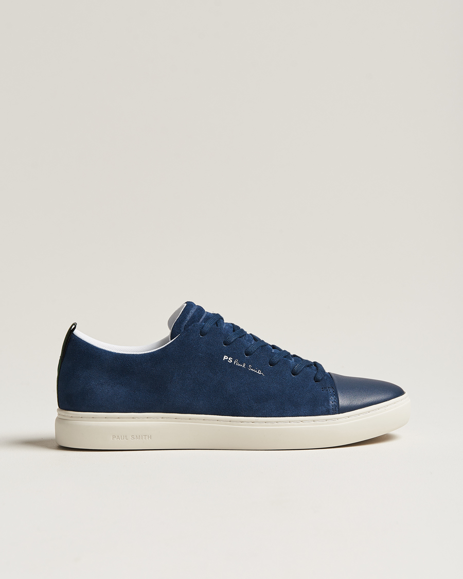 Homme | PS Paul Smith Lee Cap Toe Suede Sneaker Navy | PS Paul Smith | Lee Cap Toe Suede Sneaker Navy