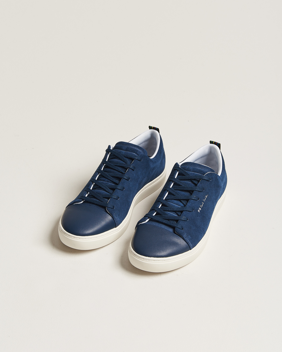 Homme | PS Paul Smith Lee Cap Toe Suede Sneaker Navy | PS Paul Smith | Lee Cap Toe Suede Sneaker Navy