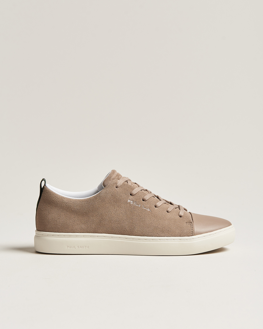 Homme | PS Paul Smith Lee Cap Toe Suede Sneaker Taupe | PS Paul Smith | Lee Cap Toe Suede Sneaker Taupe