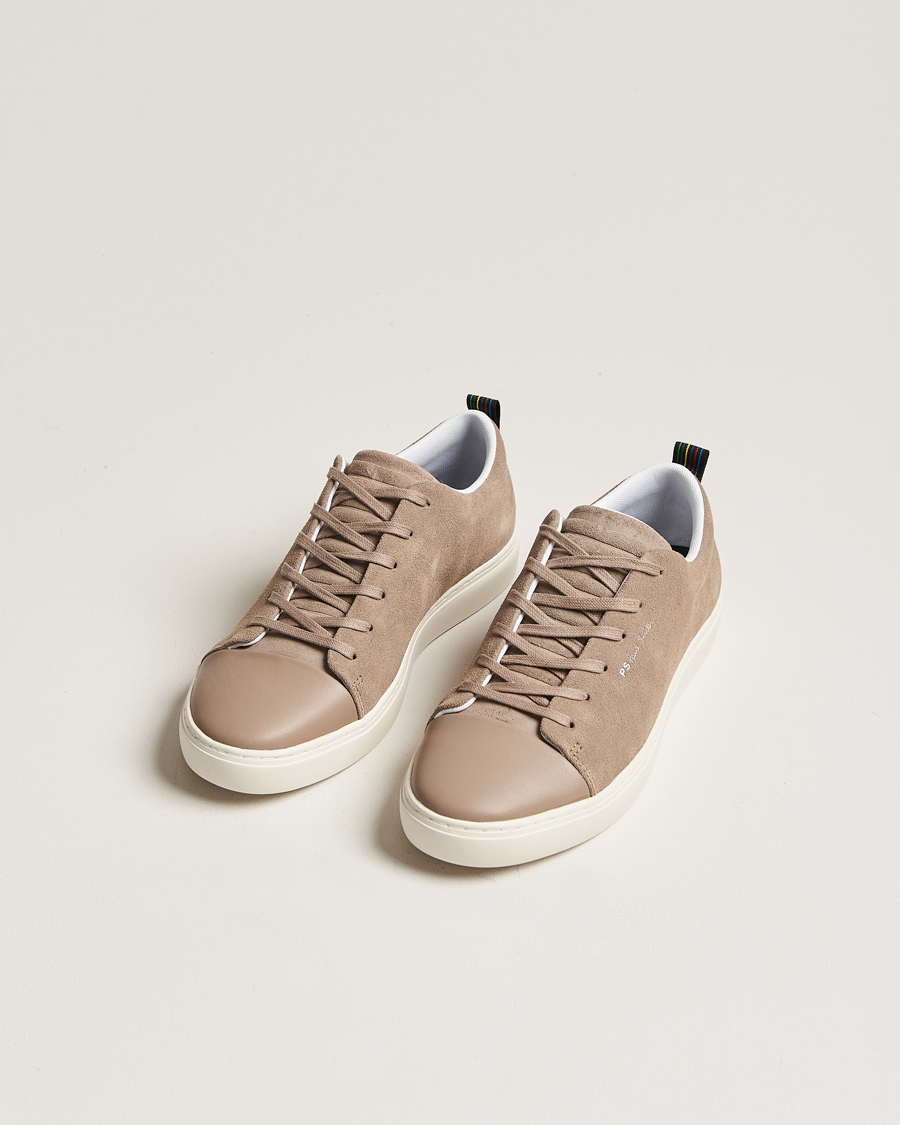 Homme | PS Paul Smith Lee Cap Toe Suede Sneaker Taupe | PS Paul Smith | Lee Cap Toe Suede Sneaker Taupe