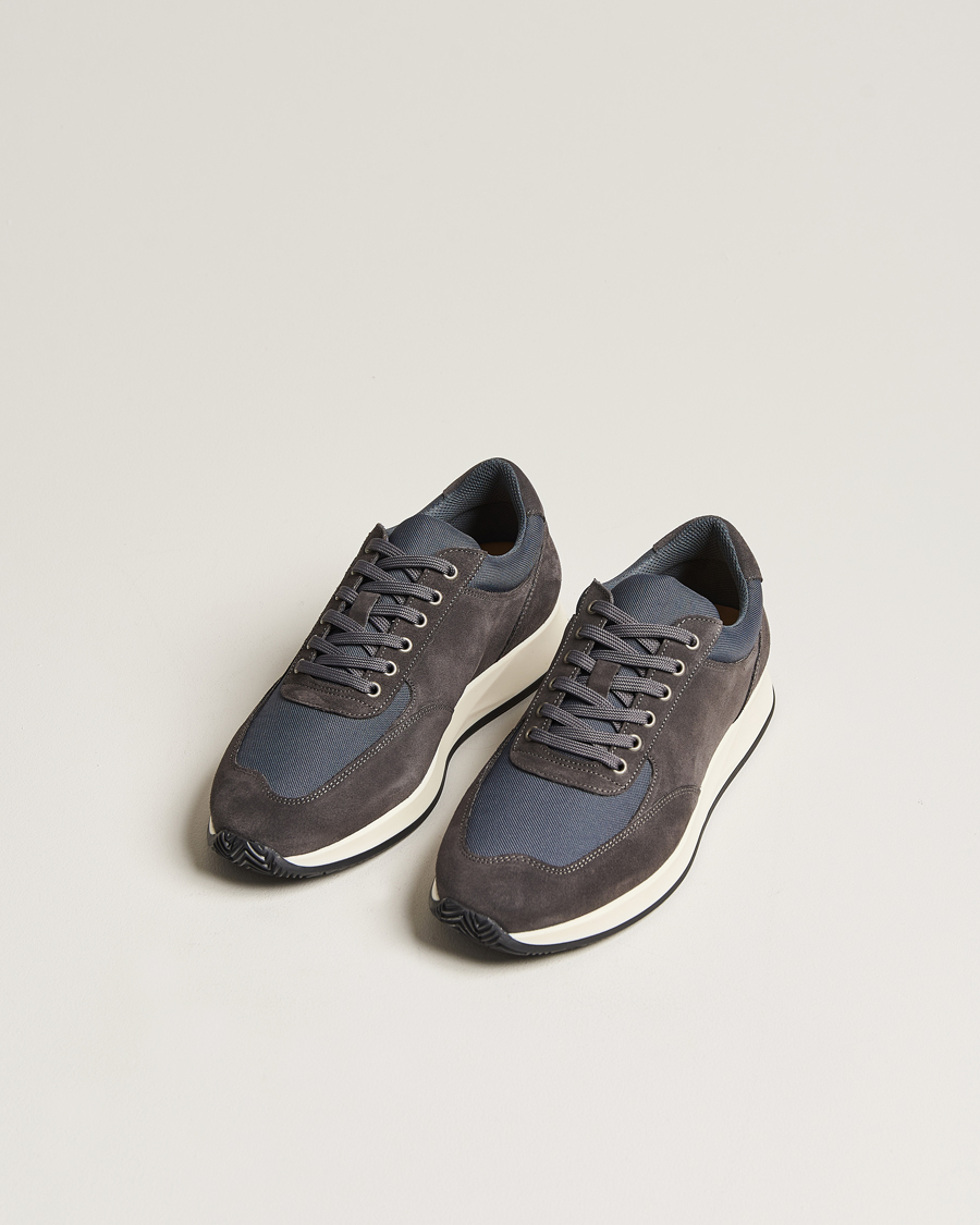 Heren | Sneakers | Myrqvist | Stensund Running Sneaker Dark Grey Suede