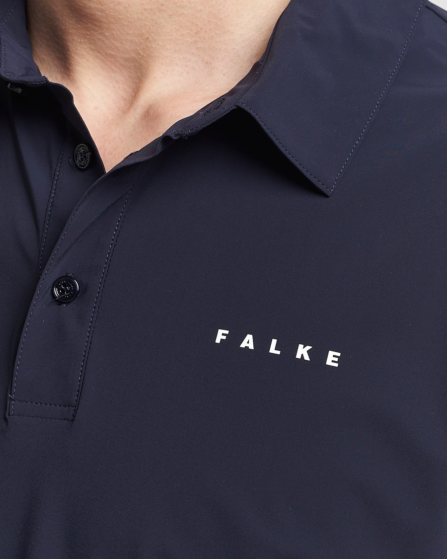 Heren | Polo's | Falke Sport | Falke Performance Polo Shirt Space Blue
