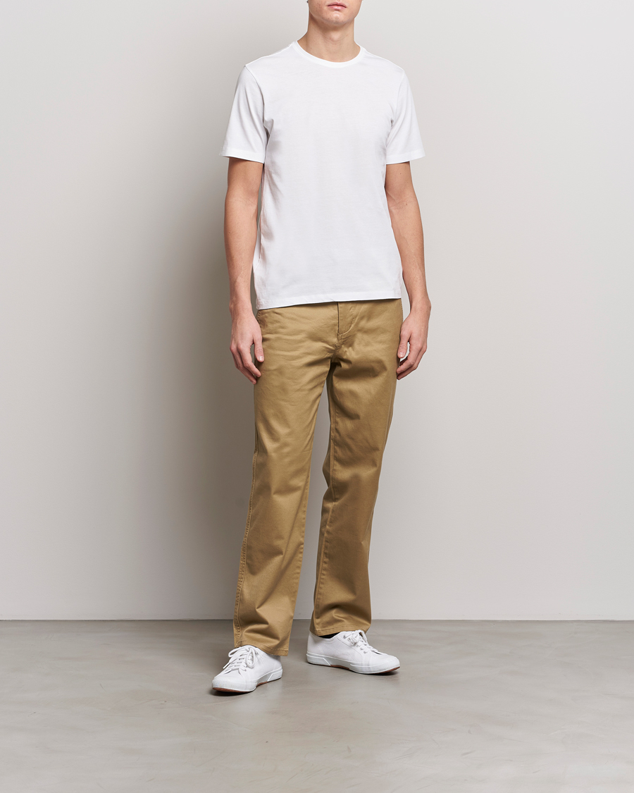 Heren | T-shirts | KnowledgeCotton Apparel | Agnar Basic T-Shirt Bright White