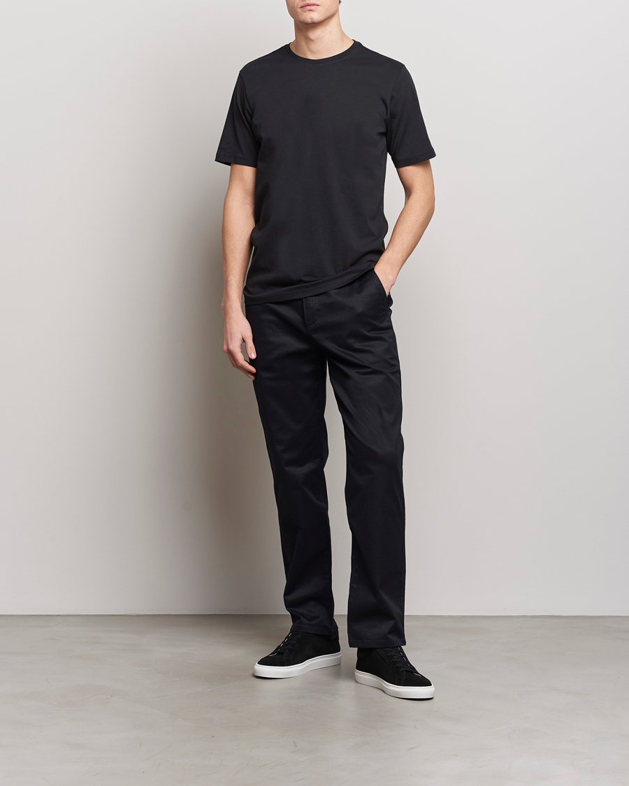Homme | T-shirts | KnowledgeCotton Apparel | Agnar Basic T-Shirt Jet Black