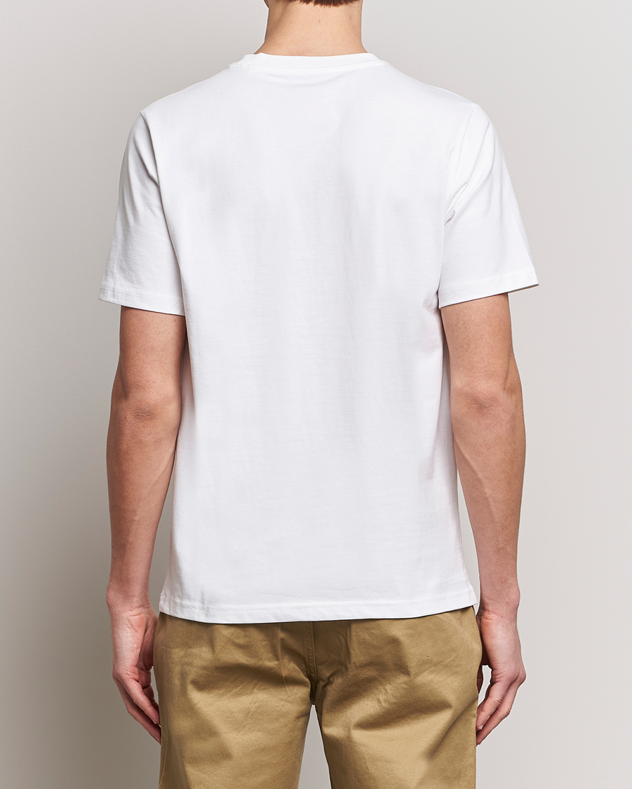 Heren | T-shirts | KnowledgeCotton Apparel | Loke Badge T-Shirt Bright White
