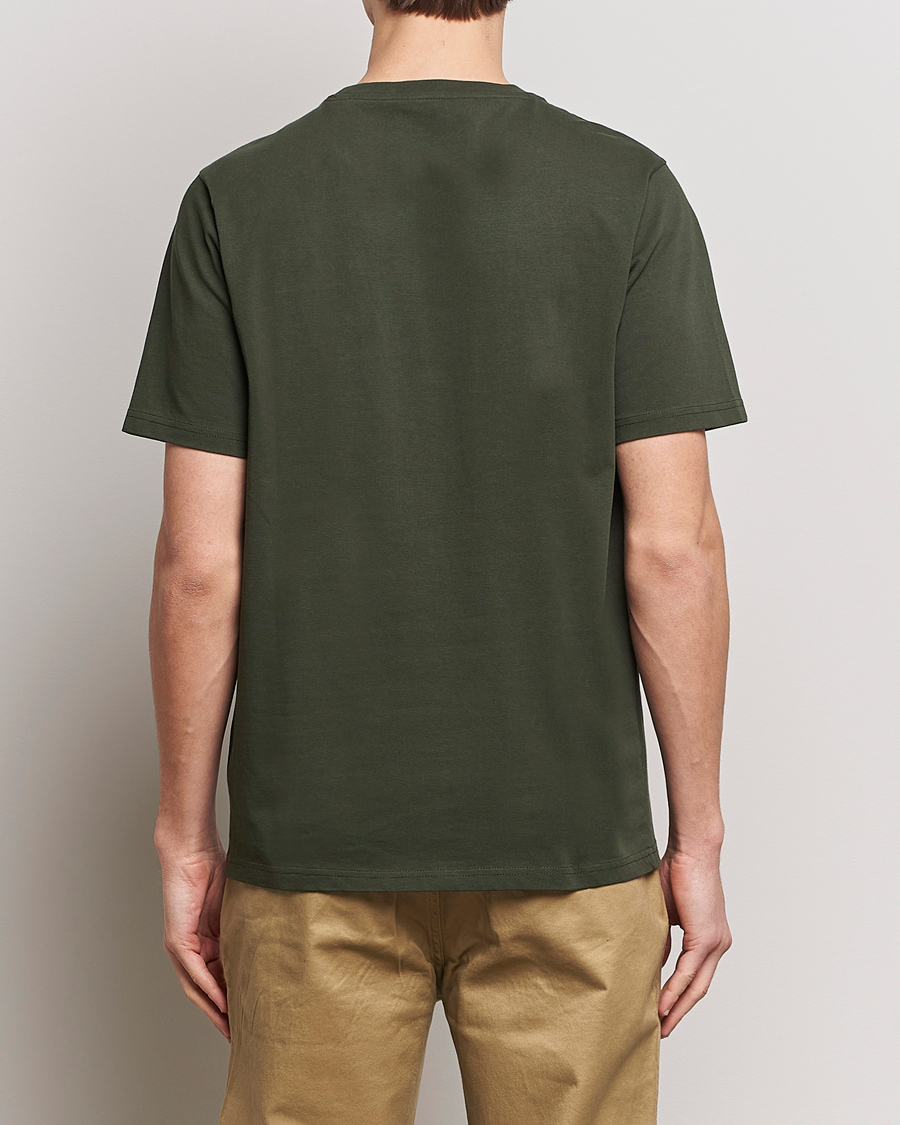 Homme | T-shirts | KnowledgeCotton Apparel | Loke Badge T-Shirt Forest Night