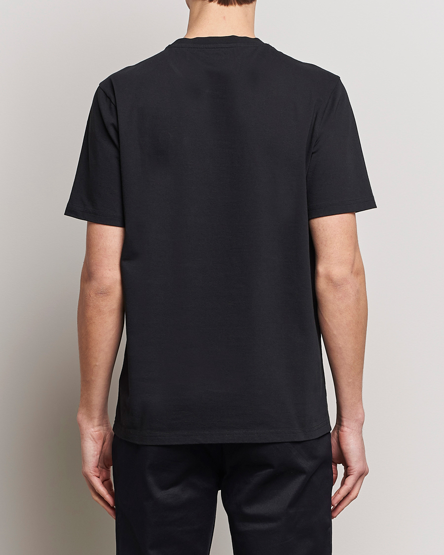 Heren | T-shirts | KnowledgeCotton Apparel | Loke Badge T-Shirt Jet Black