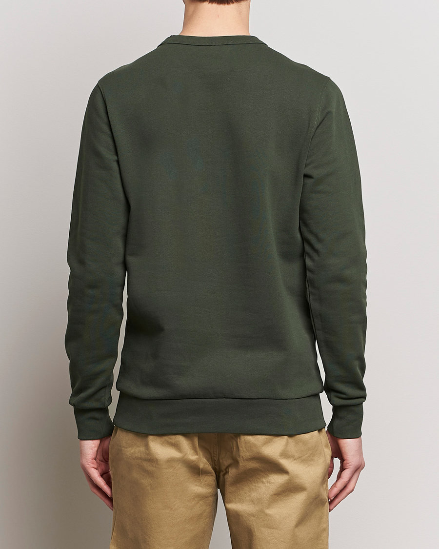 Heren | Truien | KnowledgeCotton Apparel | Erik Badge Sweatshirt Forest Night