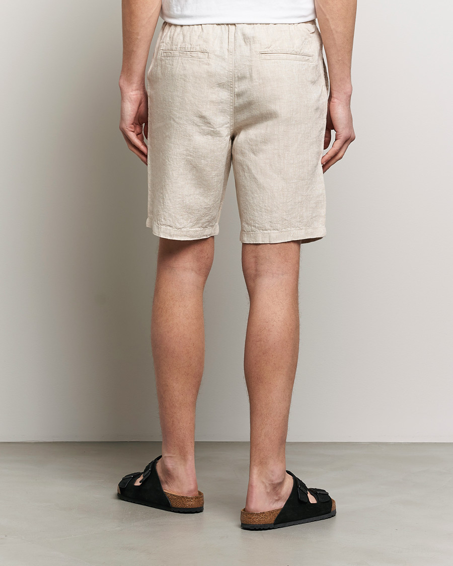 Heren | Korte broek | KnowledgeCotton Apparel | Loose Linen Shorts Light Feather Grey