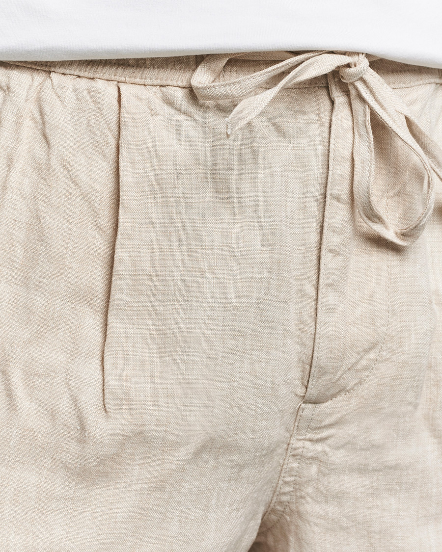 Heren | Korte broek | KnowledgeCotton Apparel | Loose Linen Shorts Light Feather Grey