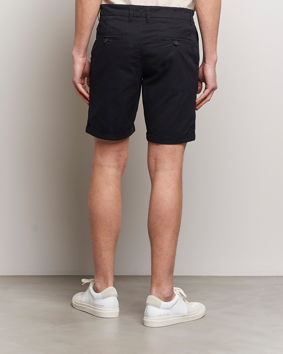 Homme | Shorts | KnowledgeCotton Apparel | Regular Chino Poplin Shorts Jet Black