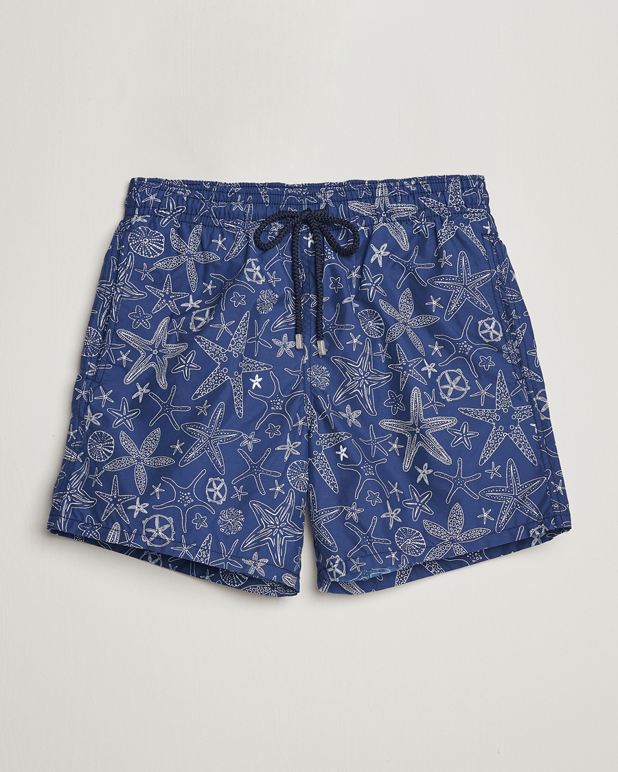 Homme | Maillots De Bain | Vilebrequin | Moorea Starlettes Swim Shorts Encre