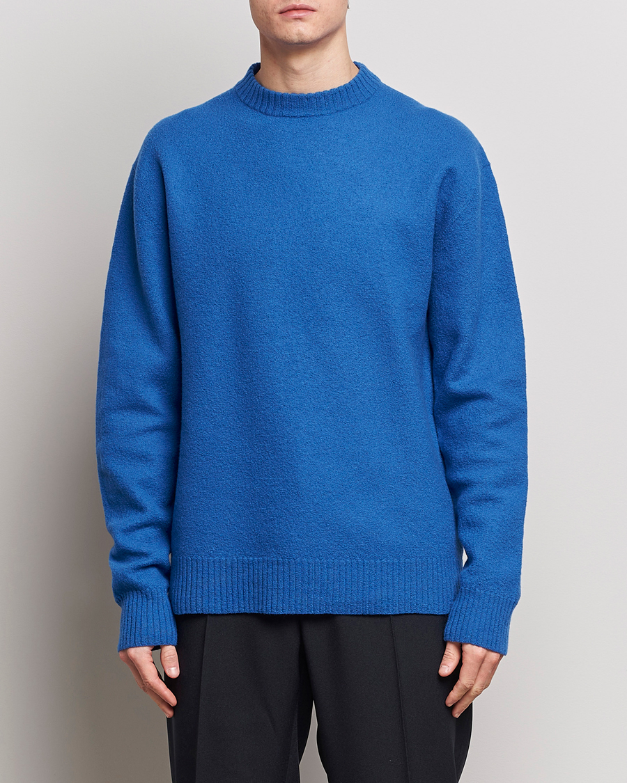 Heren | Truien | Jil Sander | Lightweight Merino Wool Sweater Space Blue