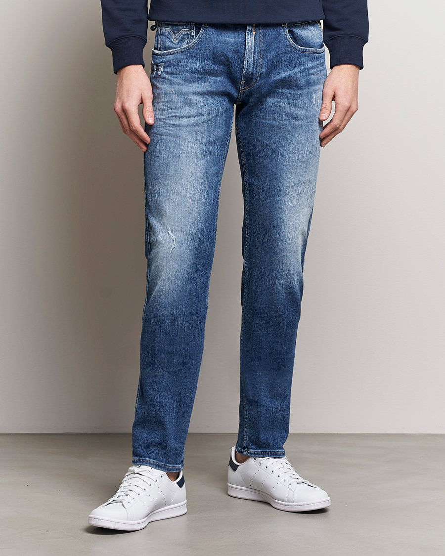 Homme | Jeans | Replay | Anbass 5 Year Stretch Jeans Medium Blue