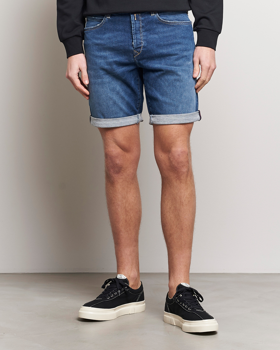 Homme | Shorts | Replay | RBJ981 Hyperflex Denim Shorts Dark Blue