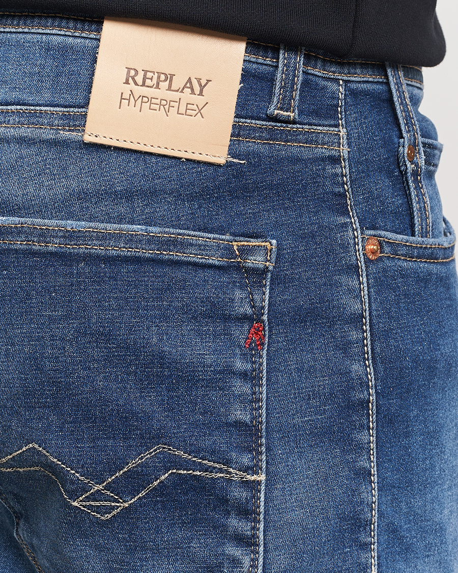 Homme | Shorts | Replay | RBJ981 Hyperflex Denim Shorts Dark Blue