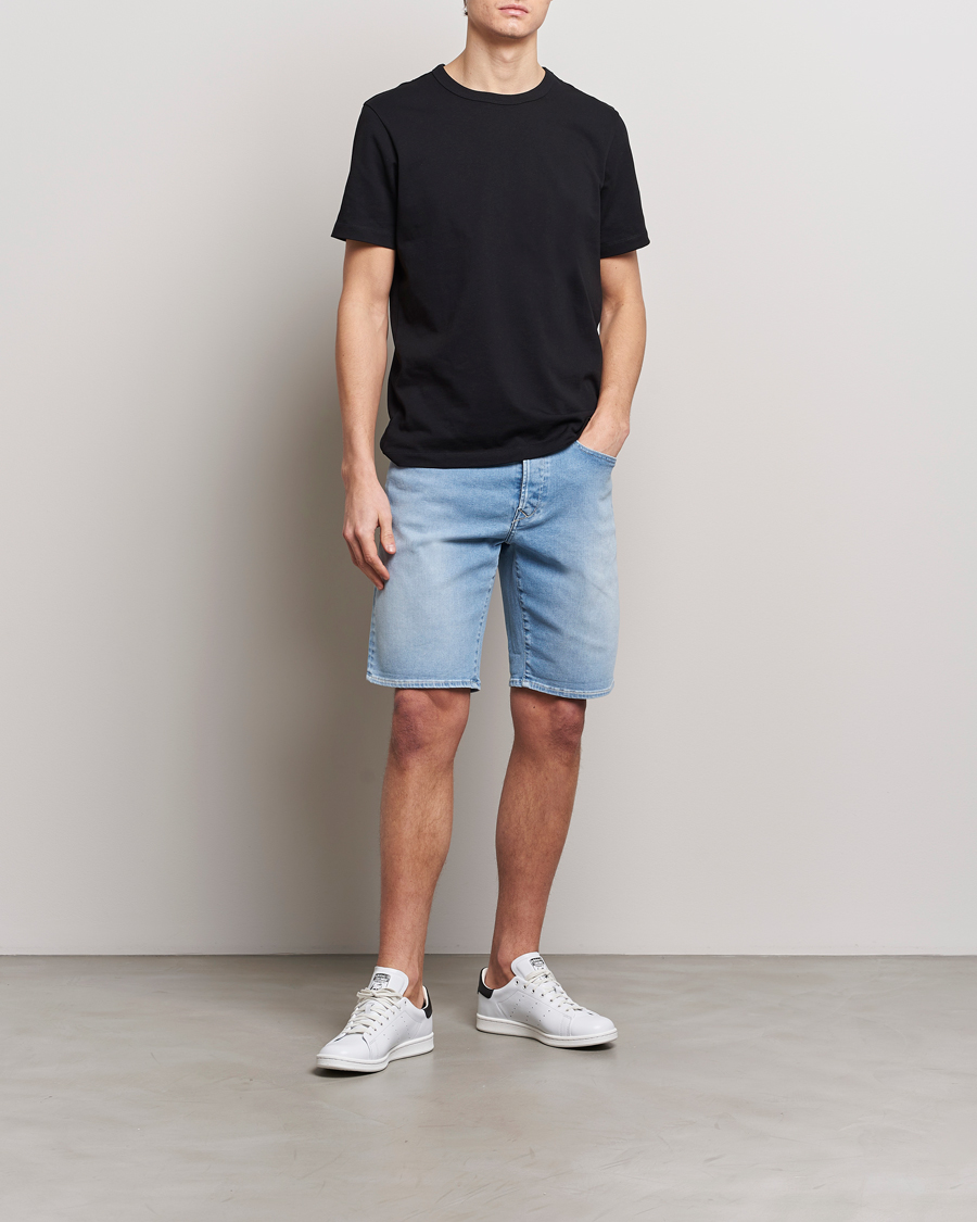 Homme | Shorts | Replay | RBJ981 Hyperflex Denim Shorts Light Blue