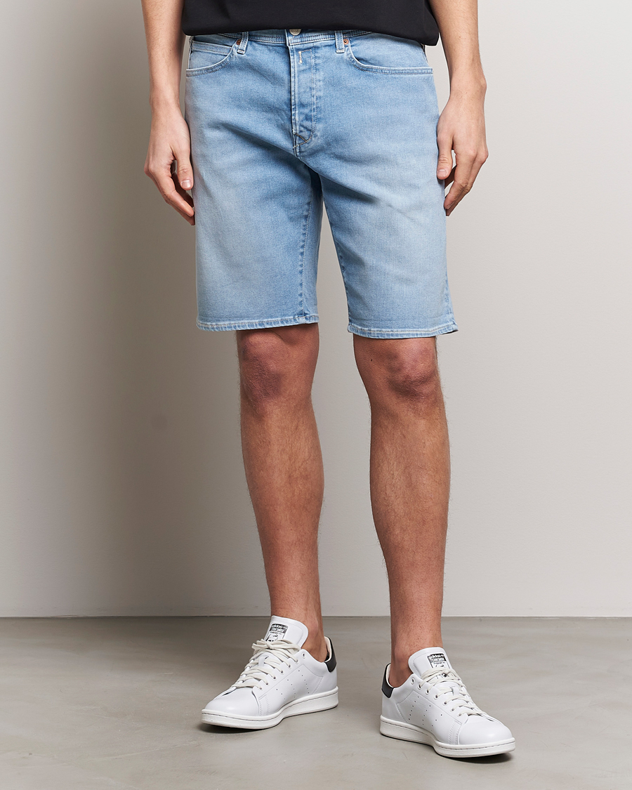 Homme | Shorts | Replay | RBJ981 Hyperflex Denim Shorts Light Blue