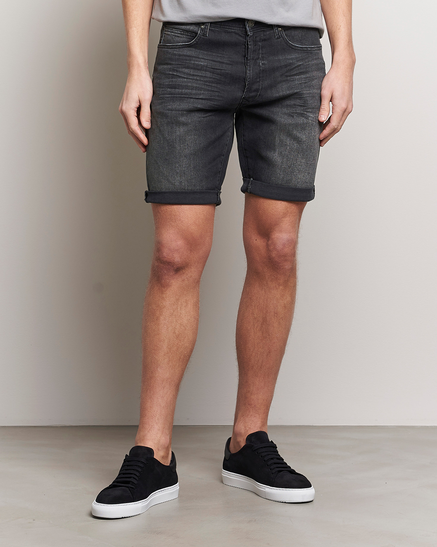 Homme | Shorts | Replay | RBJ981 Super Stretch Bio Denim Shorts Washed Black