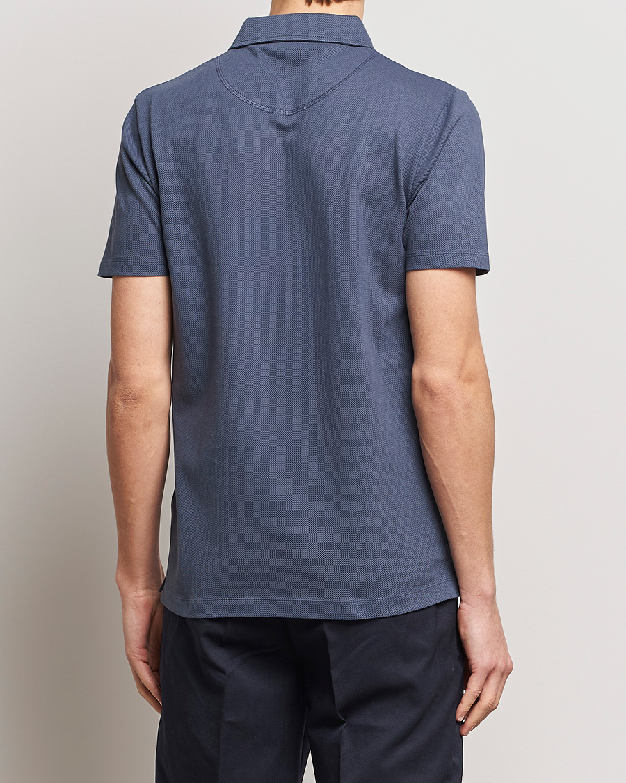 Heren | Polo's | Sunspel | Riviera Polo Shirt Slate Blue
