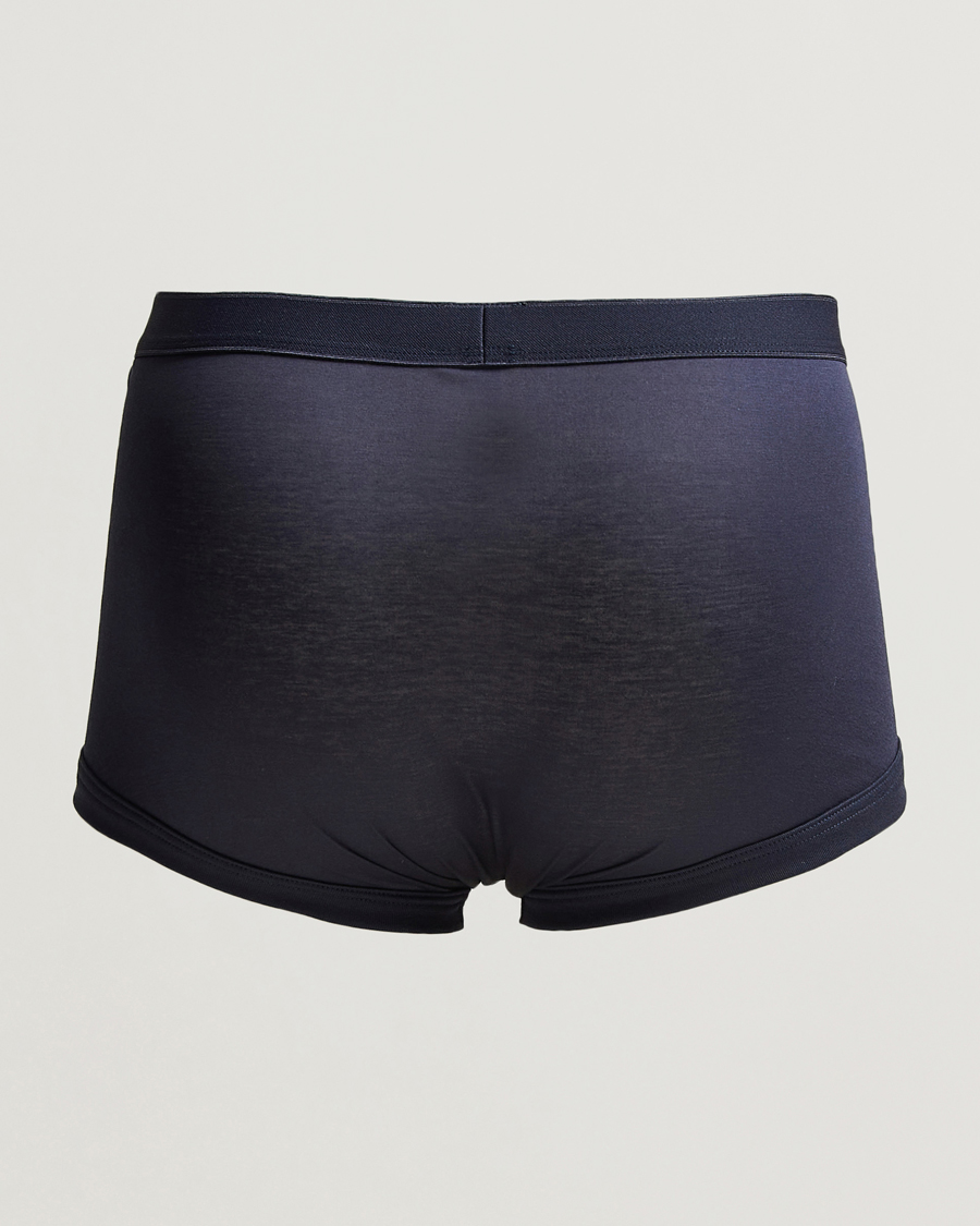 Homme | Sous-Vêtements Et Chaussettes | Zimmerli of Switzerland | Sea Island Cotton Boxer Briefs Navy