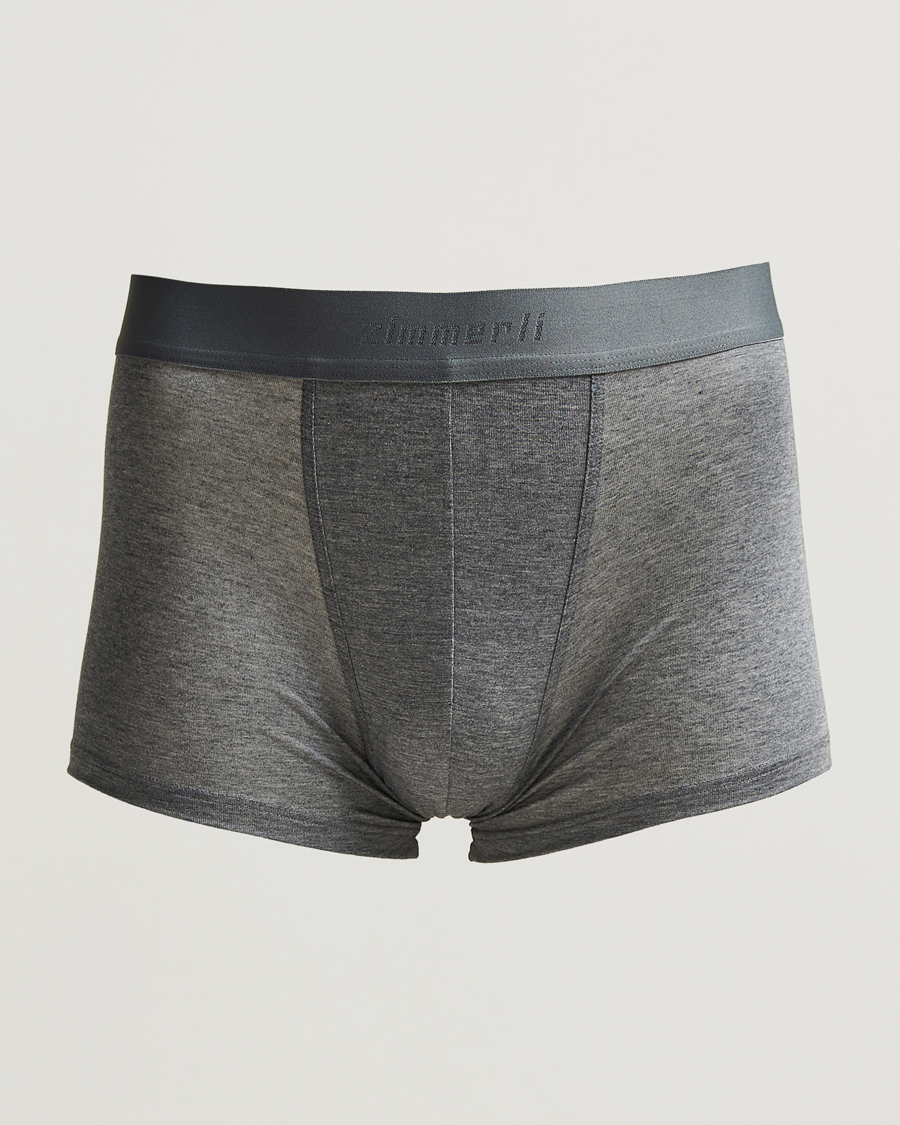 Heren | Ondergoed | Zimmerli of Switzerland | Micro Modal Boxer Briefs Grey Melange