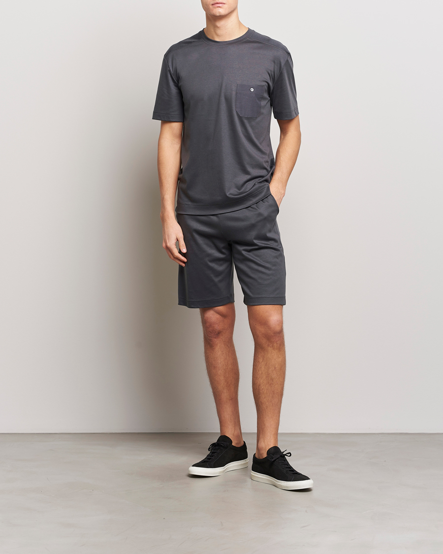 Heren | Zimmerli of Switzerland Cotton/Modal Crew Neck Loungwear T-Shirt Phantom | Zimmerli of Switzerland | Cotton/Modal Crew Neck Loungwear T-Shirt Phantom