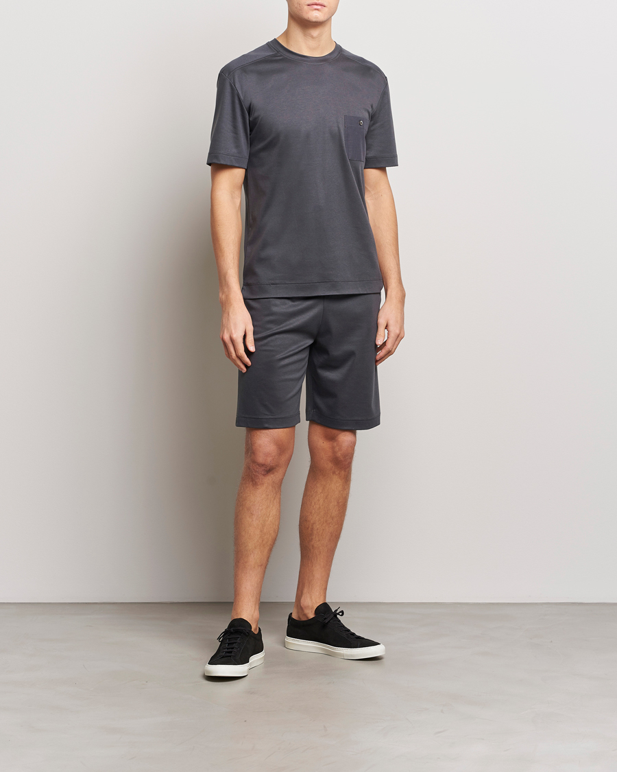 Heren | Pyjama's en gewaden | Zimmerli of Switzerland | Cotton/Modal Loungewear Shorts Phantom